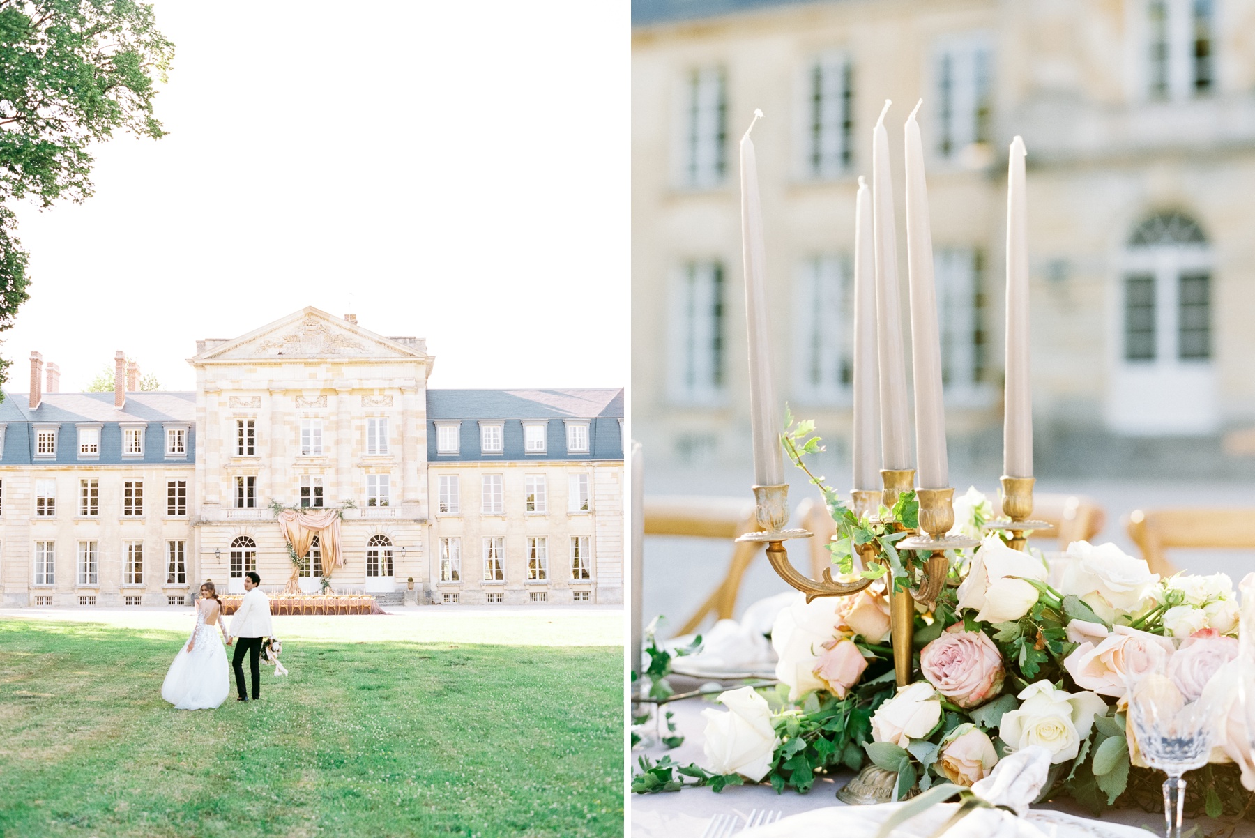 delicate french chateau wedding