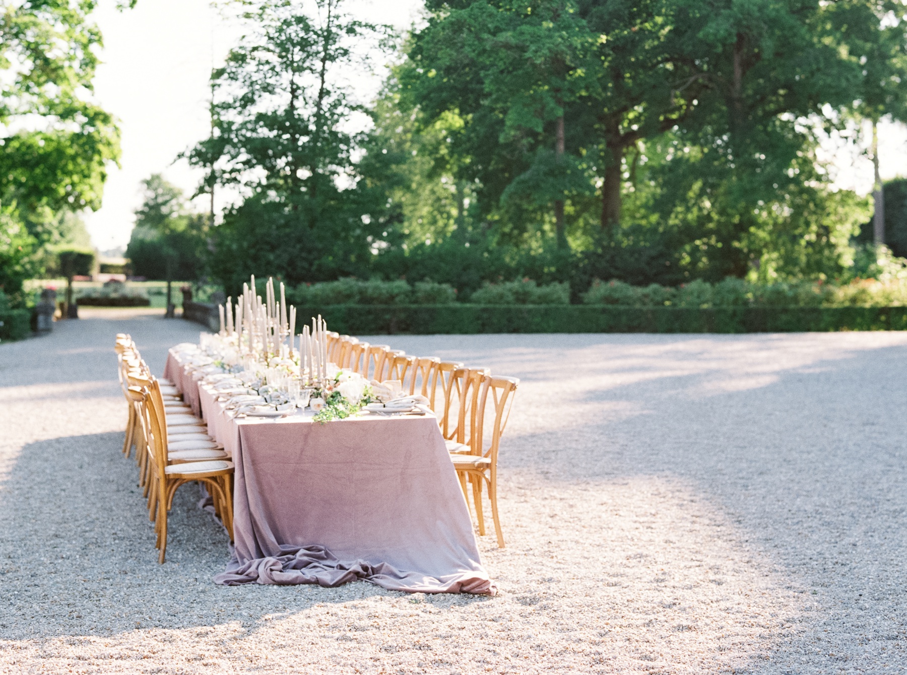 chateau wedding tablescape