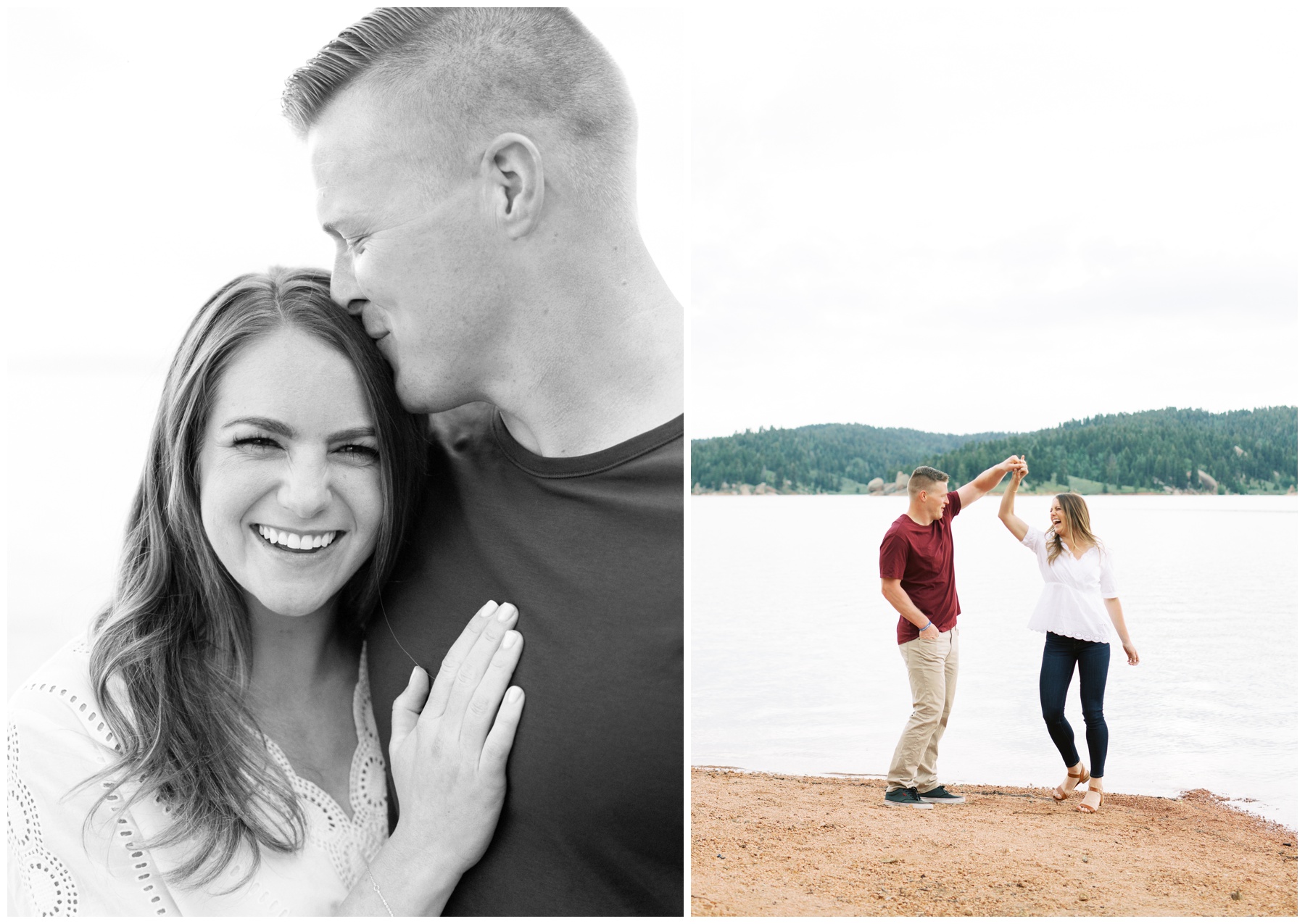 cute couple in love engagement photos | Cat Murphy Photography