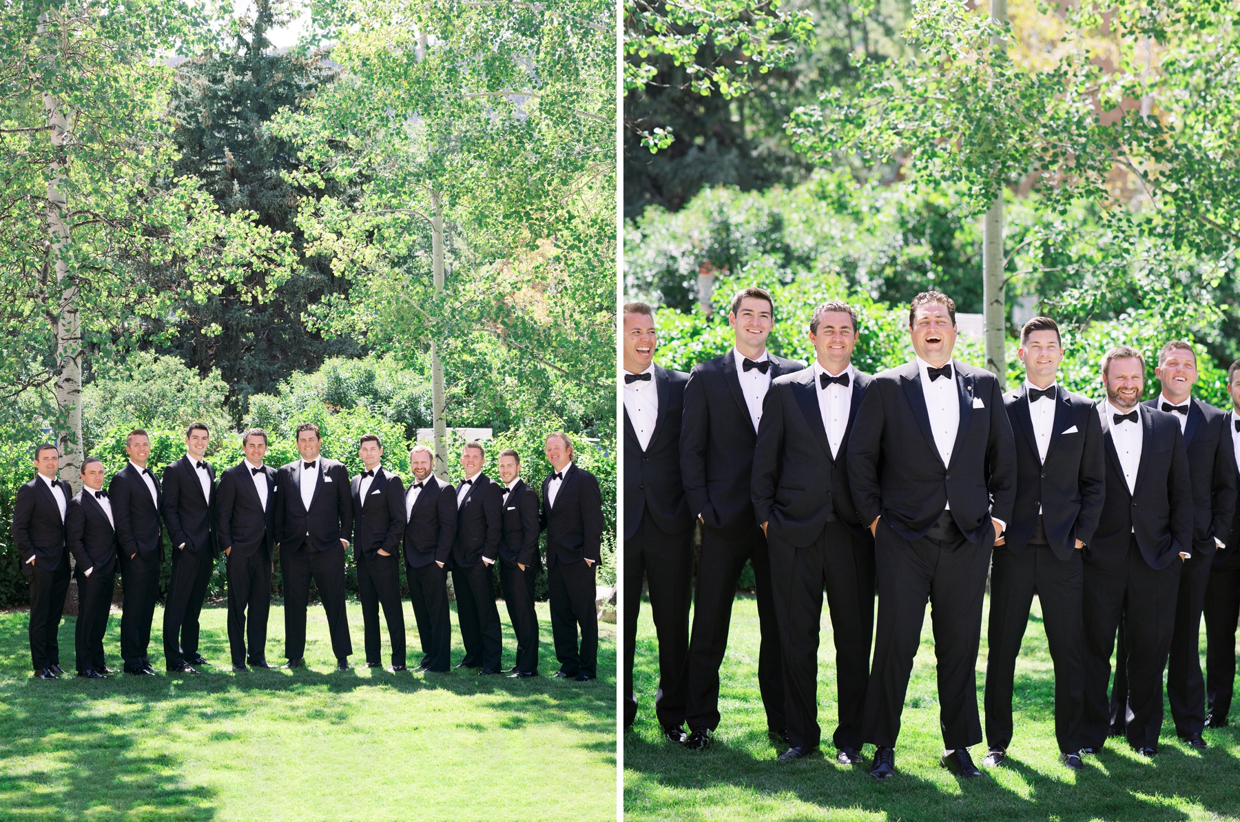 black tie groomsmen hotel jerome wedding