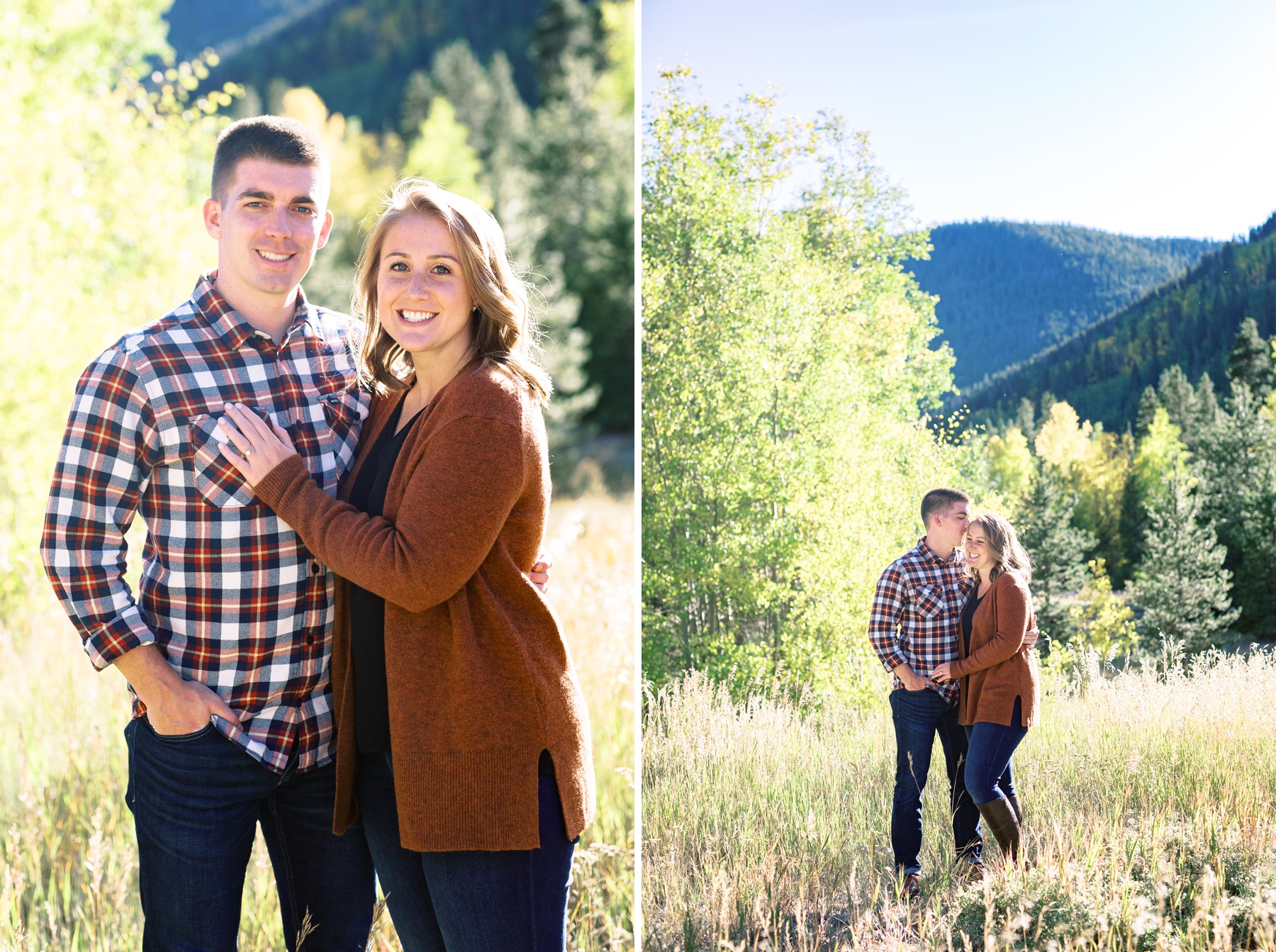 colorado in the fall engagement photos