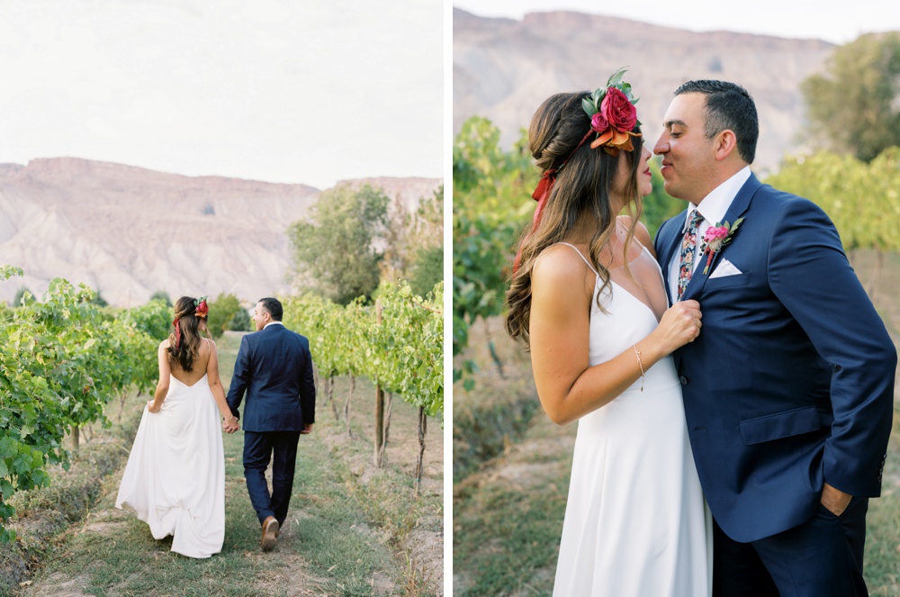 palisade colorado winery wedding
