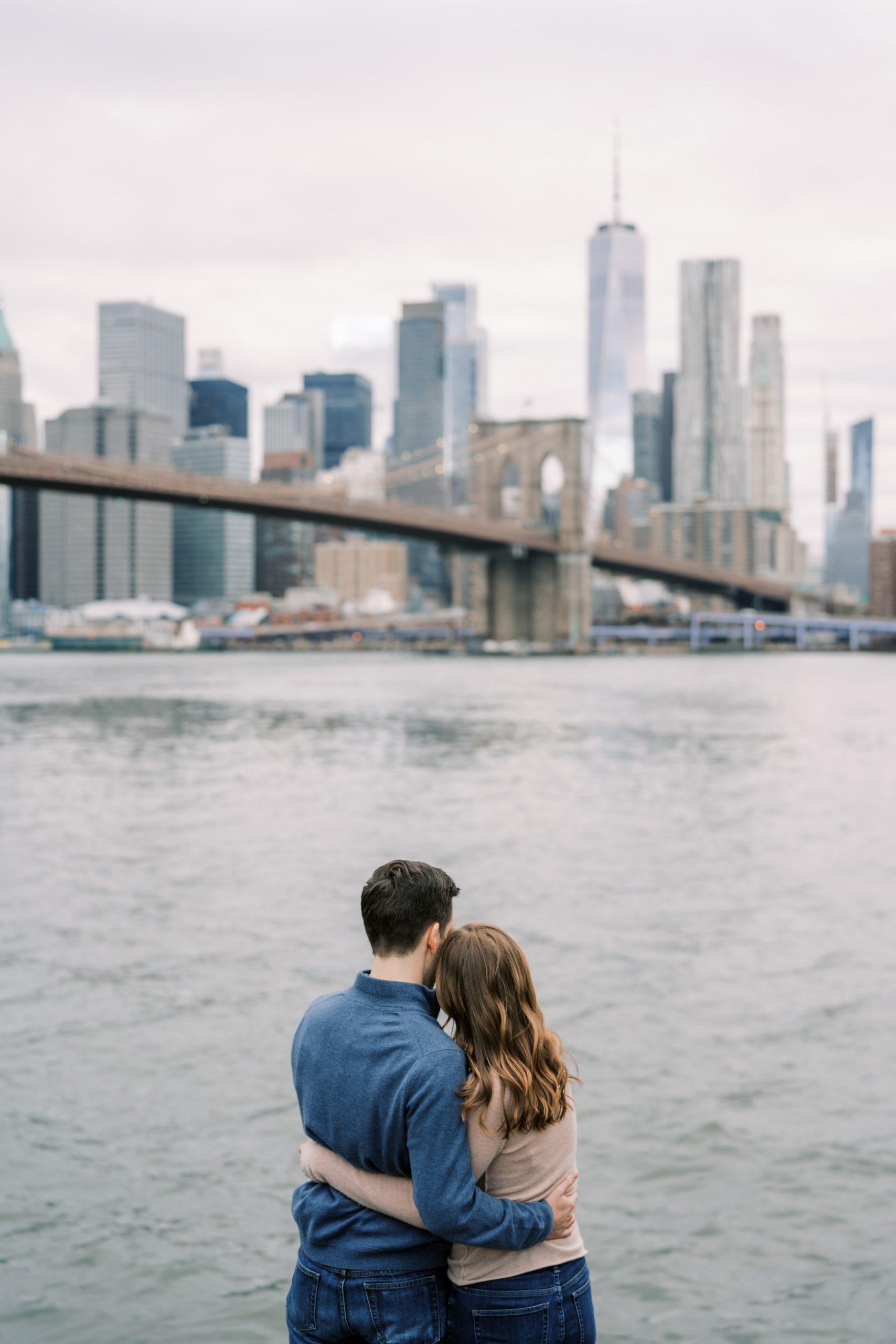 Central Park and DUMBO Engagement Photos in New York City