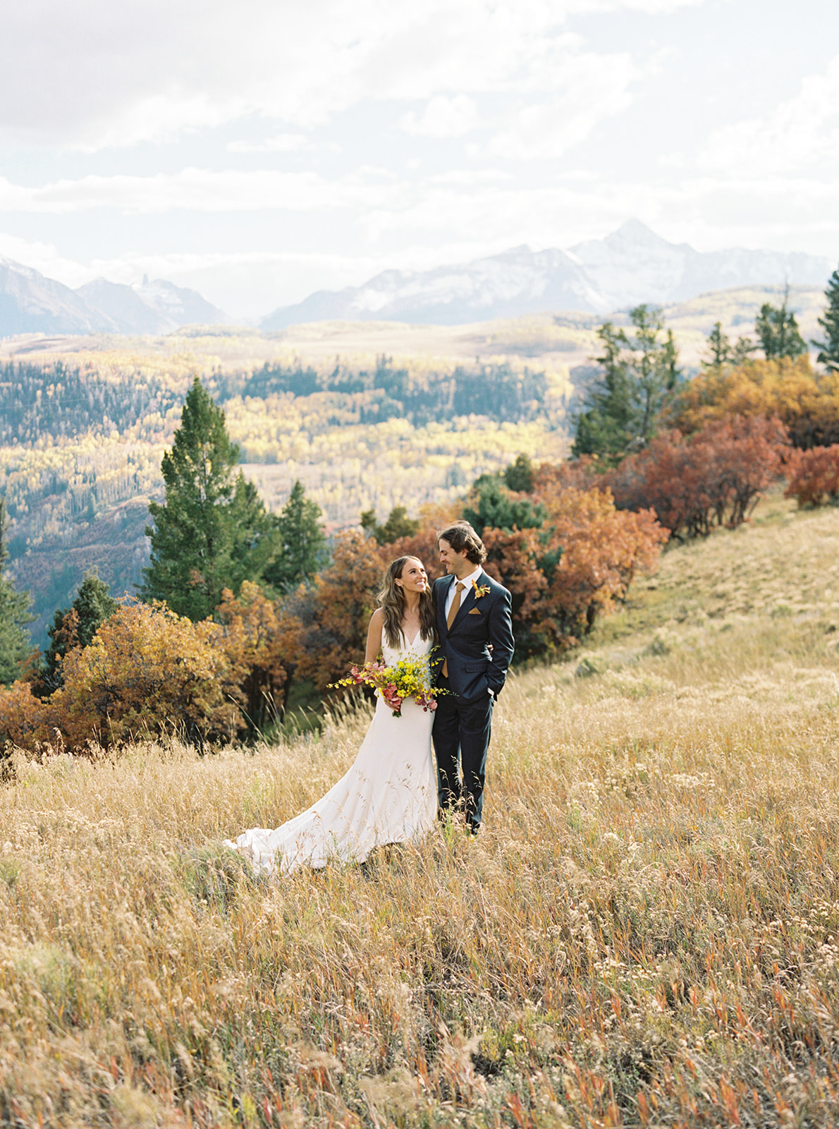 Telluride Sleighs and Wagon Fall Wedding Colorado