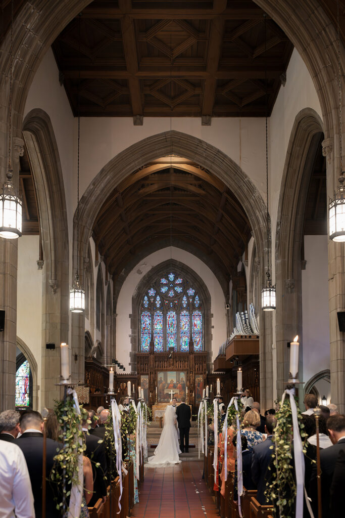 church ceremony at Connecticut private estate wedding near New York City