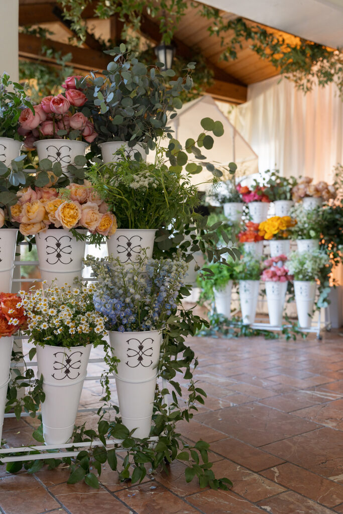 Floral installation at Engage Summit Santa Barbara registration