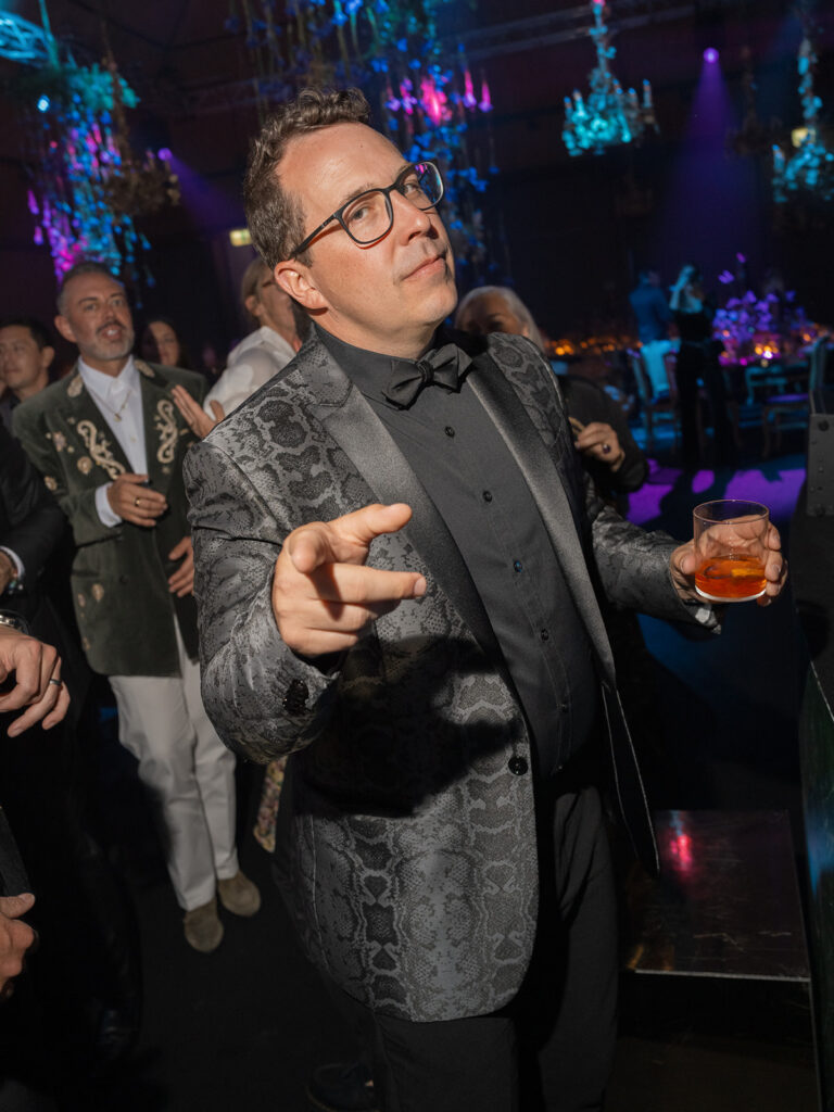 Guest dancing at Engage Summit Tuscany gala event