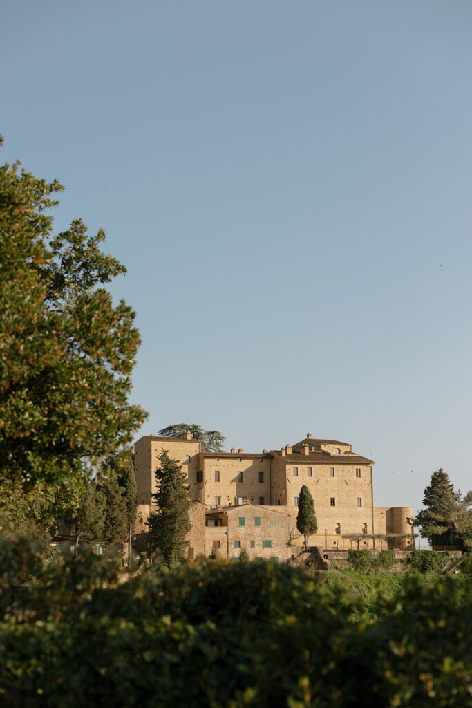 Villa exterior in Tuscany landscape during Engage Summit Italy