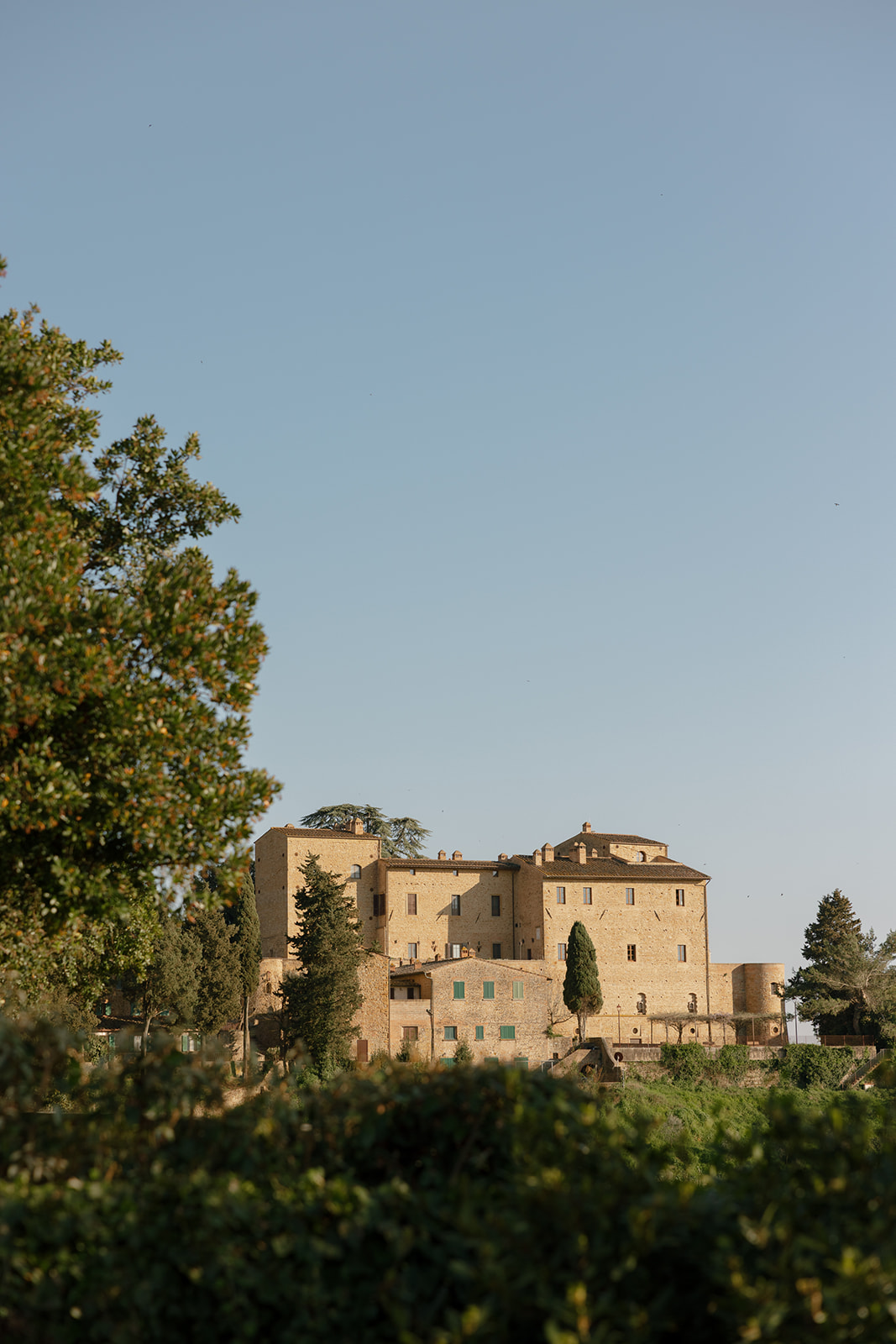 Villa exterior in Tuscany landscape during Engage Summit Italy