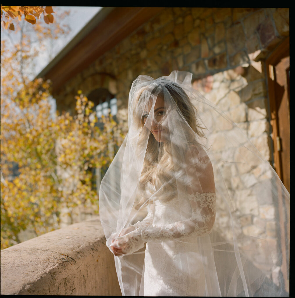 Aspen private residence wedding ceremony with mountain views
